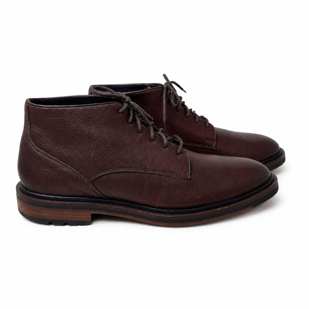 Cole Haan Cranston Chukka Boots 11M Med Brown Tumbled Leather Waterproof C22854